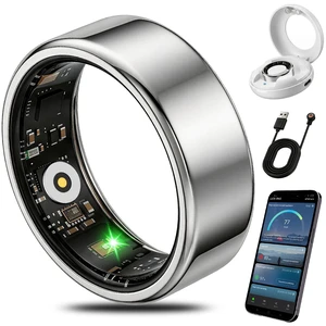 Smart Health Fitness Ring for Women & Men, Activity Tracker with Step Counter, Sleep Monitor & Stress Tracking, Waterproof, Compatible with Android & iOS, No Subscription Fee Smart Health Fitness Ring for Women & Men, Activity Tracker with Step Counter, Sleep Monitor & Stress Tracking, Waterproof, Compatible with Android & iOS, No Subscription Fee