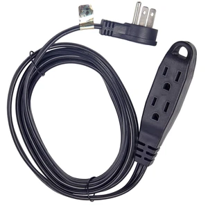3 Way Power Splitter and 6' Extension Cord, 3 Pack Angled Plug (1, 6 Foot) 3 Way Power Splitter and 6' Extension Cord, 3 Pack Angled Plug (1, 6 Foot)