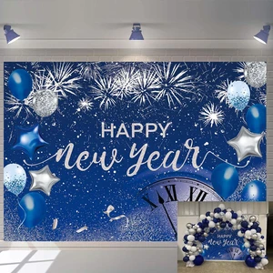 Blue Happy New Year Backdrop 2027 New Year Eve Party Photography Background 8X6FT Fireworks New Years Banner Navy Blue Silver Glitter Sequin 2027 New Years Countdown Party Decorations Supplies Banner Blue Happy New Year Backdrop 2027 New Year Eve Party Photography Background 8X6FT Fireworks New Years Banner Navy Blue Silver Glitter Sequin 2027 New Years Countdown Party Decorations Supplies Banner