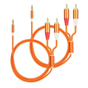 3.5mm to RCA Cable,2 RCA to 3.5mm AUX Cable for HiFi Systems, Speakers, MP3 Players, TVs, Computers, Smartphone, Home Theaters, Tablets, Amplifiers, Sound Bars, etc. 16.5ft/2 Pack 3.5mm to RCA Cable,2 RCA to 3.5mm AUX Cable for HiFi Systems, Speakers, MP3 Players, TVs, Computers, Smartphone, Home Theaters, Tablets, Amplifiers, Sound Bars, etc. 16.5ft/2 Pack