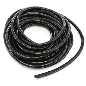 33FT PE 9/16 Inches (14 mm) Black Polyethylene Spiral Wire Wrap Tube PC Manage Cable for Car Computer Cable 33FT PE 9/16 Inches (14 mm) Black Polyethylene Spiral Wire Wrap Tube PC Manage Cable for Car Computer Cable