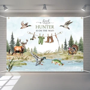 Duck Hunting Baby Shower Banner Mallard Duck Hunter Clothes Baby Shower Photography Backdrop A Little Hunter is On The Way Party Decorations Photo Booth Props (7x5ft) Duck Hunting Baby Shower Banner Mallard Duck Hunter Clothes Baby Shower Photography Backdrop A Little Hunter is On The Way Party Decorations Photo Booth Props (7x5ft)