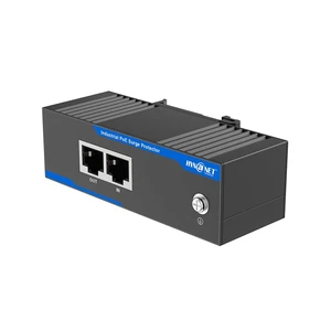 Gigabit PoE+ Ethernet Surge Protector 6KV Industrial Lightning Suppressor 10/100/1000 Mbps, -40°F to 176°F, 30W PoE+ RJ45, CAT5/CAT6 LAN Network Thunder Arrestor, DIN Rail Mount Gigabit PoE+ Ethernet Surge Protector 6KV Industrial Lightning Suppressor 10/100/1000 Mbps, -40°F to 176°F, 30W PoE+ RJ45, CAT5/CAT6 LAN Network Thunder Arrestor, DIN Rail Mount