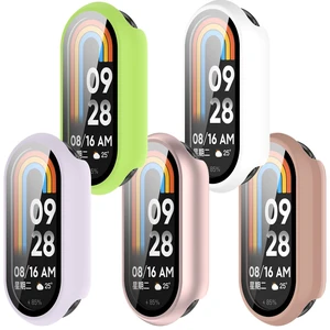 Compatible with Xiaomi Mi Smart Band 10 Screen Protector, Full Coverage Protective Cases Cover for Xiaomi Mi Smart Band 10 10NFC Accessories (5Pack-B) Compatible with Xiaomi Mi Smart Band 10 Screen Protector, Full Coverage Protective Cases Cover for Xiaomi Mi Smart Band 10 10NFC Accessories (5Pack-B)
