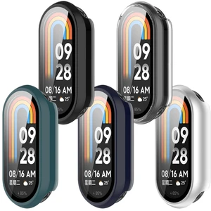 Compatible with Xiaomi Mi Smart Band 10 Screen Protector, Full Coverage Protective Cases Cover for Xiaomi Mi Smart Band 10 10NFC Accessories (5Pack-A) Compatible with Xiaomi Mi Smart Band 10 Screen Protector, Full Coverage Protective Cases Cover for Xiaomi Mi Smart Band 10 10NFC Accessories (5Pack-A)