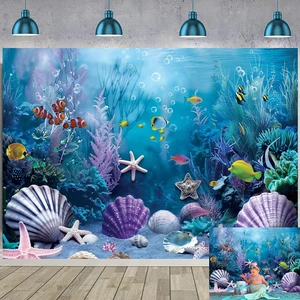 Under the Sea Backdrop Summer Tropical Fish Coral Ocean Underwater World Photography Background Ocean Aquarium Themed Baby Shower Birthday Party Banner Decorations Photo Booth Props 7x5FT Under the Sea Backdrop Summer Tropical Fish Coral Ocean Underwater World Photography Background Ocean Aquarium Themed Baby Shower Birthday Party Banner Decorations Photo Booth Props 7x5FT