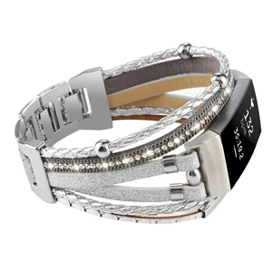 Posh Leather Band Compatible with Fitbit Charge 4 Charge 3 Bands, Women Boho Bracelets Wristbands Jewelry Multilayer Wrap Strap Band Replacement for Charge 4/ Charge 3/ 3SE Accessories Posh Leather Band Compatible with Fitbit Charge 4 Charge 3 Bands, Women Boho Bracelets Wristbands Jewelry Multilayer Wrap Strap Band Replacement for Charge 4/ Charge 3/ 3SE Accessories