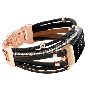 Posh Leather Band Compatible with Fitbit Charge 4 Charge 3 Bands, Women Boho Bracelets Wristbands Jewelry Multilayer Wrap Strap Band Replacement for Charge 4/ Charge 3/ 3SE Accessories Posh Leather Band Compatible with Fitbit Charge 4 Charge 3 Bands, Women Boho Bracelets Wristbands Jewelry Multilayer Wrap Strap Band Replacement for Charge 4/ Charge 3/ 3SE Accessories
