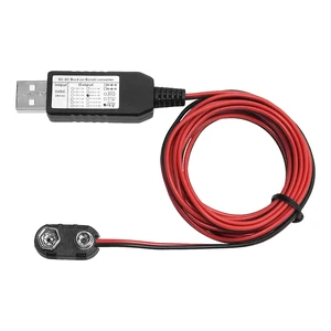 9V Battery Connector Eliminator Replace 6F22 USB Power Converter 200CM 78INCH Cable DC Buck Boost Multi for Multimeter,LED Light Keyboard Piano 9V Battery Connector Eliminator Replace 6F22 USB Power Converter 200CM 78INCH Cable DC Buck Boost Multi for Multimeter,LED Light Keyboard Piano