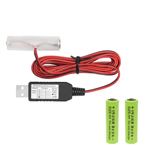 USB Power Converter DC Buck Boost Battery Eliminator Replace 1 to 4pcs 1.5V 3V 4.5V 6V AA AAA Connect (3-AA 4.5V) USB Power Converter DC Buck Boost Battery Eliminator Replace 1 to 4pcs 1.5V 3V 4.5V 6V AA AAA Connect (3-AA 4.5V)