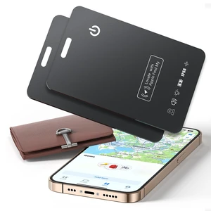 2-Pack Wallet Tracker Tag Compatible with Apple Find My (iOS Only), Card 0.06in Bluetooth Tracker for Wallets, Luggage, Passport, Wireless Charging, Anti-Loss Card Locator Black 2-Pack Wallet Tracker Tag Compatible with Apple Find My (iOS Only), Card 0.06in Bluetooth Tracker for Wallets, Luggage, Passport, Wireless Charging, Anti-Loss Card Locator Black