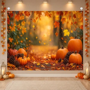 Fall Backdrop Autumn Forest Pinecones Decorations 8x6ft Fall Pumpkins Pinecones Thanksgiving Banner for Autumn Indoor Outdoor Party Decoration and Photo Booth Background Fall Backdrop Autumn Forest Pinecones Decorations 8x6ft Fall Pumpkins Pinecones Thanksgiving Banner for Autumn Indoor Outdoor Party Decoration and Photo Booth Background