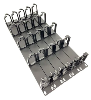 5 Pack 1U 19 Server Rack Cable Management Panel w/D-Ring Hooks - 1U Horizontal or Vertical Wire and Cord Manager Made in Taiwan 5 Pack 1U 19 Server Rack Cable Management Panel w/D-Ring Hooks - 1U Horizontal or Vertical Wire and Cord Manager Made in Taiwan