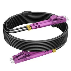 330ft/100m OM4 LC to LC Fiber Patch Cable Armored, Outdoor Fiber Optical Cable Multimode, 10/40GB Duplex 50/125um LSZH Black 330ft/100m OM4 LC to LC Fiber Patch Cable Armored, Outdoor Fiber Optical Cable Multimode, 10/40GB Duplex 50/125um LSZH Black