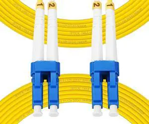 100m(328ft) OS2 LC to LC Fiber Patch Cable Duplex Singlemode Length Option: 0.5M(1.6ft)-100M(328ft) 9/125µm 2.0mm Diameter Fiber Optic Cable, OS1/OS2 Compatible 100m(328ft) OS2 LC to LC Fiber Patch Cable Duplex Singlemode Length Option: 0.5M(1.6ft)-100M(328ft) 9/125µm 2.0mm Diameter Fiber Optic Cable, OS1/OS2 Compatible