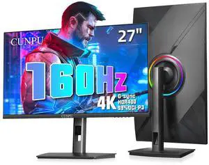 27" 4K 160Hz Ultimate Gaming Monitor, UHD Fast IPS 1ms, G-Sync Compatible & FreeSync, 99% DCI-P3, HDR400, HDMI 2.1 for PS5/Xbox 4K 120Hz, Full Ergonomic Stand 27" 4K 160Hz Ultimate Gaming Monitor, UHD Fast IPS 1ms, G-Sync Compatible & FreeSync, 99% DCI-P3, HDR400, HDMI 2.1 for PS5/Xbox 4K 120Hz, Full Ergonomic Stand