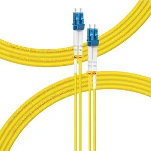 100M-1Pack LC to LC Single Mode Fiber Patch Cable OS2, SM Fiber Optic Cable, SMF Singlemode Fiber Jumper Cord, Duplex, 9/131um, Yellow, LSZH, 100M(328ft)-1Pack 100M-1Pack LC to LC Single Mode Fiber Patch Cable OS2, SM Fiber Optic Cable, SMF Singlemode Fiber Jumper Cord, Duplex, 9/131um, Yellow, LSZH, 100M(328ft)-1Pack