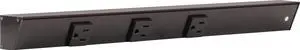Task Lighting APT Angled Power Strip 18 inch Right, 3 Receptacles, Black Task Lighting APT Angled Power Strip 18 inch Right, 3 Receptacles, Black