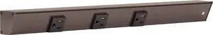Task Lighting APT Angled Power Strip 18 inch Right, 3 Receptacles, Bronze Task Lighting APT Angled Power Strip 18 inch Right, 3 Receptacles, Bronze