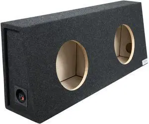 Bbox Dual 10 Inch Sealed Subwoofer Enclosure - Car Subwoofer Boxes & Enclosures - Premium Subwoofer Box Improves Audio Quality, Sound & Bass - Red & Black Spring Terminals - Charcoal Bbox Dual 10 Inch Sealed Subwoofer Enclosure - Car Subwoofer Boxes & Enclosures - Premium Subwoofer Box Improves Audio Quality, Sound & Bass - Red & Black Spring Terminals - Charcoal