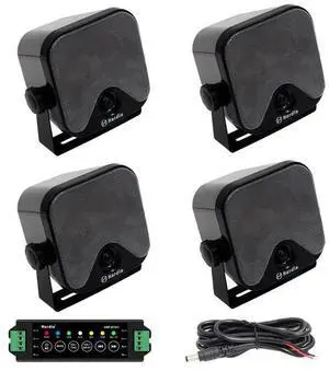 4 Inch 240W Boat Marine Bluetooth Speakers Waterproof Outdoor Speakers for Golf Cart ATV UTV RZR Camper Tractor Boat Truck Jeep Courtyard Powersports,2 Pairs (Black) 4 Inch 240W Boat Marine Bluetooth Speakers Waterproof Outdoor Speakers for Golf Cart ATV UTV RZR Camper Tractor Boat Truck Jeep Courtyard Powersports,2 Pairs (Black)