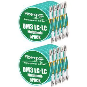 10Pack-3M(10ft) OM3 LC to LC Fiber Patch Cable, Multimode Fiber Cable 50/125µm 10G/40G, OD-2.0mm Fiber Optic Cable Duplex LC to LC 10Pack-3M(10ft) OM3 LC to LC Fiber Patch Cable, Multimode Fiber Cable 50/125µm 10G/40G, OD-2.0mm Fiber Optic Cable Duplex LC to LC