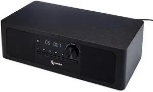 Stereo Shelf System with CD Player, Bluetooth, FM Radio, USB Playback, Aux in, Optical in, Alarm Clock, & Remote Control Stereo Shelf System with CD Player, Bluetooth, FM Radio, USB Playback, Aux in, Optical in, Alarm Clock, & Remote Control