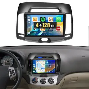 4+128G Radio for Hyundai Elantra 2007-2010, 9" Touch Screen for Elantra Bluetooth Radio with Wireless CarPlay/Android Auto, 5GHz WiFi, Bluetooth 5.0, EQ, GPS Navigation, 1280 * 720, Backup Camera 4+128G Radio for Hyundai Elantra 2007-2010, 9" Touch Screen for Elantra Bluetooth Radio with Wireless CarPlay/Android Auto, 5GHz WiFi, Bluetooth 5.0, EQ, GPS Navigation, 1280 * 720, Backup Camera