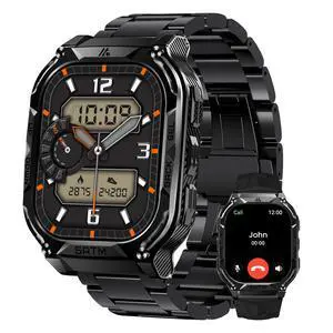 Smart Watch with GPS - Rugged Outdoor Fitness Watch, 170+ Sports Modes, 5 ATM Waterproof, 1.96" AMOLED, Answer/Make Calls, Android & iOS Compatible (2 Straps) Smart Watch with GPS - Rugged Outdoor Fitness Watch, 170+ Sports Modes, 5 ATM Waterproof, 1.96" AMOLED, Answer/Make Calls, Android & iOS Compatible (2 Straps)