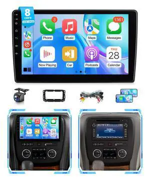 8Core 4G + 64G Android Car Stereo for GMC Chevy 2007 to 2014 Wireless Apple CarPlay Android Auto, 10.1in IPS Touch Screen for GMC Chevy Head Unit 5G WiFi GPS Navi FM RDS EQ DSP Audio SWC 8Core 4G + 64G Android Car Stereo for GMC Chevy 2007 to 2014 Wireless Apple CarPlay Android Auto, 10.1in IPS Touch Screen for GMC Chevy Head Unit 5G WiFi GPS Navi FM RDS EQ DSP Audio SWC