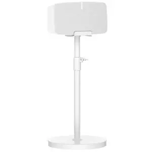 Height Adjustable Speaker Stand for Sonos Five & Play 5 Speaker Support Vertical & Horizontal - Heavy-Duty Floor Stand for Sonos Play 5 Gen 2 and Sonos Five with Cable Management, White Height Adjustable Speaker Stand for Sonos Five & Play 5 Speaker Support Vertical & Horizontal - Heavy-Duty Floor Stand for Sonos Play 5 Gen 2 and Sonos Five with Cable Management, White