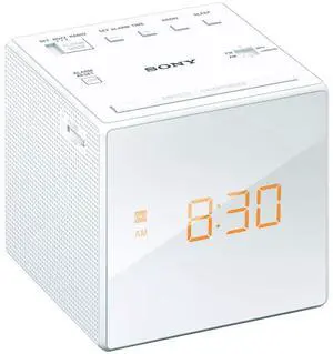 Clock Radio ICF-C1: FM / AM / FM Wide corresponding Sleep Timer White ICF-C1 W Clock Radio ICF-C1: FM / AM / FM Wide corresponding Sleep Timer White ICF-C1 W