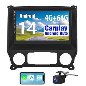 Car Radio for Chevrolet Chevy Silverado Sierra 2014 2015 2016 2017 2018, 10.1 Inch with CarPlay Android Auto, Bluetooth 5.0, GPS Navigation, DSP, FM, AM, Rear Camera Support Car Radio for Chevrolet Chevy Silverado Sierra 2014 2015 2016 2017 2018, 10.1 Inch with CarPlay Android Auto, Bluetooth 5.0, GPS Navigation, DSP, FM, AM, Rear Camera Support