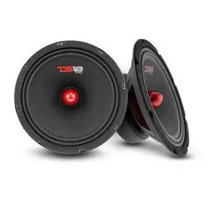 2X PRO-GM8B Loudspeaker - 8", Midrange, Red Aluminum Bullet, 580W Max, 190W RMS, 8 Ohms - Premium Quality Audio Door Speakers for Car or Truck Stereo Sound System (2 Speakers) 2X PRO-GM8B Loudspeaker - 8", Midrange, Red Aluminum Bullet, 580W Max, 190W RMS, 8 Ohms - Premium Quality Audio Door Speakers for Car or Truck Stereo Sound System (2 Speakers)
