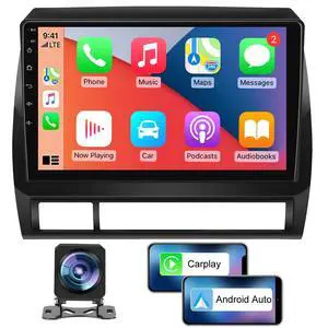 Car Radio Stereo for Toyota Tacoma 2005-2015,9 Inch Touch Screen with CarPlay Android Auto GPS Navigation Backup Camera Car Radio Stereo for Toyota Tacoma 2005-2015,9 Inch Touch Screen with CarPlay Android Auto GPS Navigation Backup Camera
