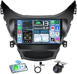 4Core + 64G ROM Android 13 Car Radio for Hyundai Elantra 2011 2012 2013: 9 Inch 1280x800 HD Touchscreen Stereo Upgrade Wireless Carplay Android Auto Backup Camera GPS Navigation 5G WiFi Bluetooth FM 4Core + 64G ROM Android 13 Car Radio for Hyundai Elantra 2011 2012 2013: 9 Inch 1280x800 HD Touchscreen Stereo Upgrade Wireless Carplay Android Auto Backup Camera GPS Navigation 5G WiFi Bluetooth FM