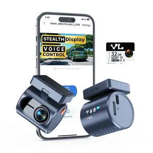 2K Dash Cam for Cars with Voice Control - Stealth Display Tiny Dashcam Front Included 32GB Micro SD Card, Super Night Vision, 1296P QHD, G-Sensor, Built in WiFi & App Car Camera 2K Dash Cam for Cars with Voice Control - Stealth Display Tiny Dashcam Front Included 32GB Micro SD Card, Super Night Vision, 1296P QHD, G-Sensor, Built in WiFi & App Car Camera