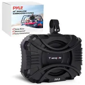 10 Inch Subwoofer System - 400 Watts Passive Subwoofer for Marine & Powersports, Quick-Mount, Water Resistant Vehicle System, Weatherproof Housing, Designed for UTVs & Boats 10 Inch Subwoofer System - 400 Watts Passive Subwoofer for Marine & Powersports, Quick-Mount, Water Resistant Vehicle System, Weatherproof Housing, Designed for UTVs & Boats
