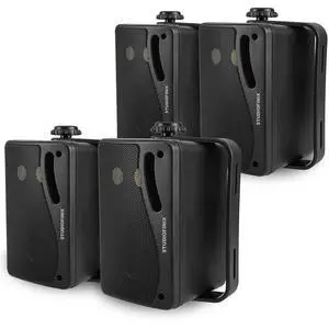 3.5'' Passive Outdoor Speakers Wired Waterproof,400W Premium Mountable Wall Mount Speakers with Superior Sound,All-Weather Durability,for Patio Marine Boat Garage Indoor(Black 2 Pairs) 3.5'' Passive Outdoor Speakers Wired Waterproof,400W Premium Mountable Wall Mount Speakers with Superior Sound,All-Weather Durability,for Patio Marine Boat Garage Indoor(Black 2 Pairs)