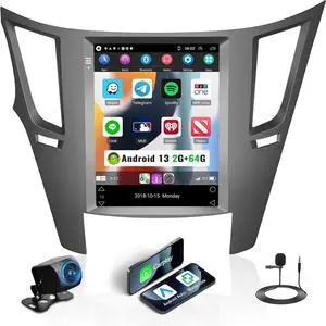 HiFi Audio 2G+64G Android Car Stereo Radio for Subaru Outback Legacy 2010-2014 Wireless CarPlay Android Auto 9.7" HD Vertical Touchscreen Bluetooth GPS Navigation FM/RDS WiFi SWC Backup Camera HiFi Audio 2G+64G Android Car Stereo Radio for Subaru Outback Legacy 2010-2014 Wireless CarPlay Android Auto 9.7" HD Vertical Touchscreen Bluetooth GPS Navigation FM/RDS WiFi SWC Backup Camera