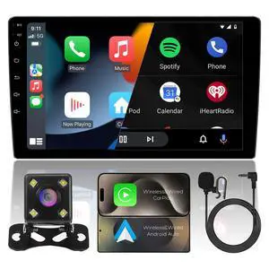 9" IPS Full Touch 4Core 2+32G Double Din Car Radio Audio Video Stereo Receivers with Wireless CarPlay Android Auto Backup Camera BT Split Screen WiFi SWC PIP DSP GPS Navigation 9" IPS Full Touch 4Core 2+32G Double Din Car Radio Audio Video Stereo Receivers with Wireless CarPlay Android Auto Backup Camera BT Split Screen WiFi SWC PIP DSP GPS Navigation