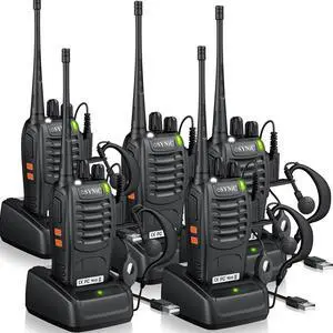 5-Pack Rainproof Walkie Talkies Adults & Kids-3 Miles Long Range 16CH Compact Walky Talky-Hand Free VOX-1500mAh Rechargeable Battery-5 Headsets&Flashlight-Easy to Use for Indoor/Camping/Hiking 5-Pack Rainproof Walkie Talkies Adults & Kids-3 Miles Long Range 16CH Compact Walky Talky-Hand Free VOX-1500mAh Rechargeable Battery-5 Headsets&Flashlight-Easy to Use for Indoor/Camping/Hiking