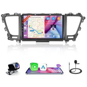 2+64G Car Radio for Kia Carnival Sedona 2015-2020 Wireless Carplay/Android Auto, 9 inch IPS Touch Screen Car Stereo with DSP EQ Bluetooth GPS Navigation FM RDS WiFi SWC + Backup Cam 2+64G Car Radio for Kia Carnival Sedona 2015-2020 Wireless Carplay/Android Auto, 9 inch IPS Touch Screen Car Stereo with DSP EQ Bluetooth GPS Navigation FM RDS WiFi SWC + Backup Cam