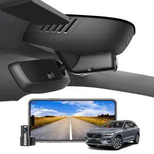 Front 4K & Rear 1080P Dash Cam Custom for Volvo XC60 2022 2023 2024 2025 2026 (Model D), B5 B6 T8 Accessories, UHD 2160P Video,OEM Look, WiFi & App, Loop Recording, G-Sensor, GPS, 128GB Card Front 4K & Rear 1080P Dash Cam Custom for Volvo XC60 2022 2023 2024 2025 2026 (Model D), B5 B6 T8 Accessories, UHD 2160P Video,OEM Look, WiFi & App, Loop Recording, G-Sensor, GPS, 128GB Card