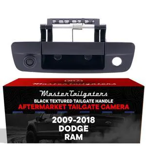 Black Tailgate Handle with Backup Camera Replacement for Dodge Ram (2009-2018) | IP68 Waterproof | Parking Grid Lines Available | Easy to Install Black Tailgate Handle with Backup Camera Replacement for Dodge Ram (2009-2018) | IP68 Waterproof | Parking Grid Lines Available | Easy to Install
