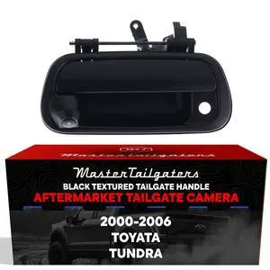 Black Textured Tailgate Handle with Backup Camera Replacement for Toyota Tundra (2000-2006) | IP68 Waterproof | Parking Grid Lines Available | Easy to Install Black Textured Tailgate Handle with Backup Camera Replacement for Toyota Tundra (2000-2006) | IP68 Waterproof | Parking Grid Lines Available | Easy to Install