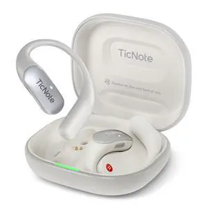TicNote Pods Wearable AI Voice Recorder with 4G, No Phone Needed, Voice Activated, AI Transcription & Translation,Auto Transcription & Meeting Notes,120+ Languages, 5-Hour Battery, White TicNote Pods Wearable AI Voice Recorder with 4G, No Phone Needed, Voice Activated, AI Transcription & Translation,Auto Transcription & Meeting Notes,120+ Languages, 5-Hour Battery, White