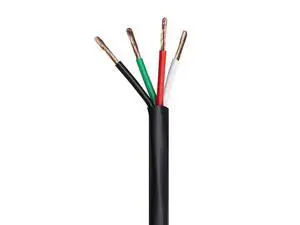 Speaker Wire / Cable - 100 Feet - 14 AWG 4 Conductor CMP-Rated | UL Plenum Rated, 100 Percent Pure Bare Copper With Color Coded Conductors - Nimbus Series Speaker Wire / Cable - 100 Feet - 14 AWG 4 Conductor CMP-Rated | UL Plenum Rated, 100 Percent Pure Bare Copper With Color Coded Conductors - Nimbus Series