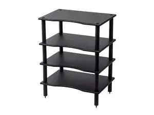 Monolith 4 Tier Shelf Audio Stand - Open Air Storage, Modular Design, Sturdy, Compatible with Bose, Polk, Sony, Yamaha, Pioneer and Others, Black Monolith 4 Tier Shelf Audio Stand - Open Air Storage, Modular Design, Sturdy, Compatible with Bose, Polk, Sony, Yamaha, Pioneer and Others, Black
