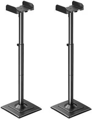 Universal Speakers Stands Pair 34" to 43.3" Height Adjustable Holds Bookshelf Speakers Satellite Speakers Up to 11LBS Cable Concealing 1 Pair Spring-Loaded Plate Extends to 10" MU9138 Black Universal Speakers Stands Pair 34" to 43.3" Height Adjustable Holds Bookshelf Speakers Satellite Speakers Up to 11LBS Cable Concealing 1 Pair Spring-Loaded Plate Extends to 10" MU9138 Black